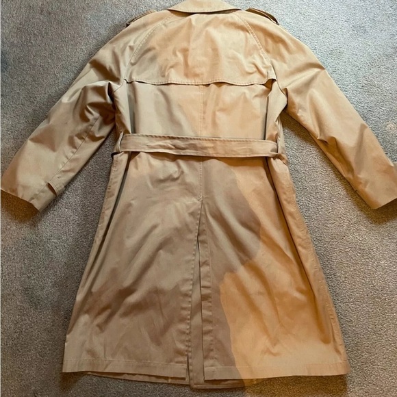 VINTAGE LONDON FOG CLASSIC TRENCH RAINCOAT WITH PILE LINER KHAKI 40 Short - Picture 8 of 8
